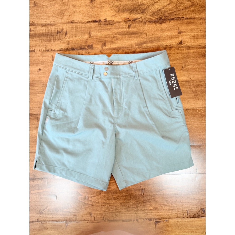 Rhone Mens 7 Inch Golf Tour Short Tidal Green 30  NWT
